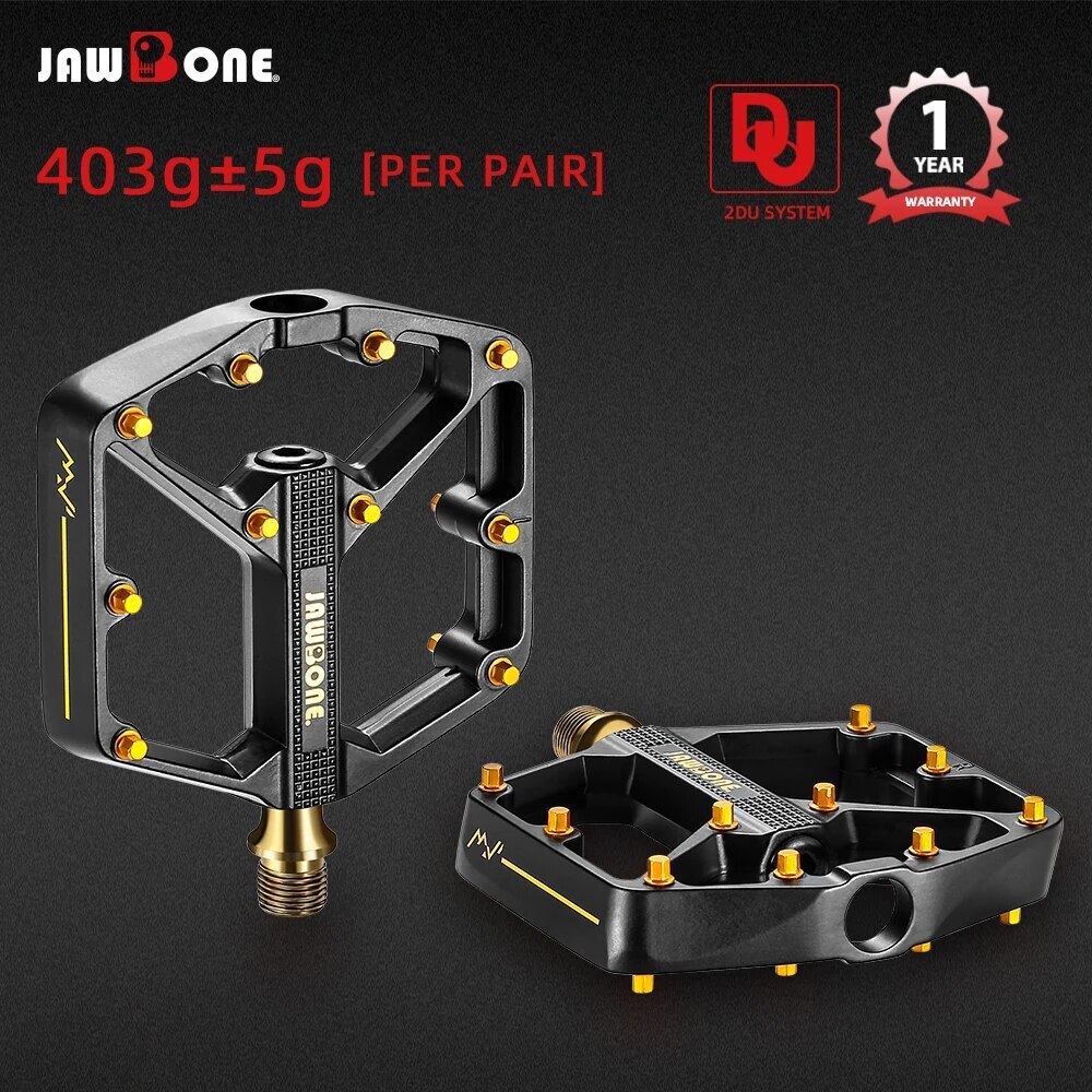 Mountain Bike Pedals MTB Flat Platform Pedal Aluminum 9/16 in DU Sealed Bearing