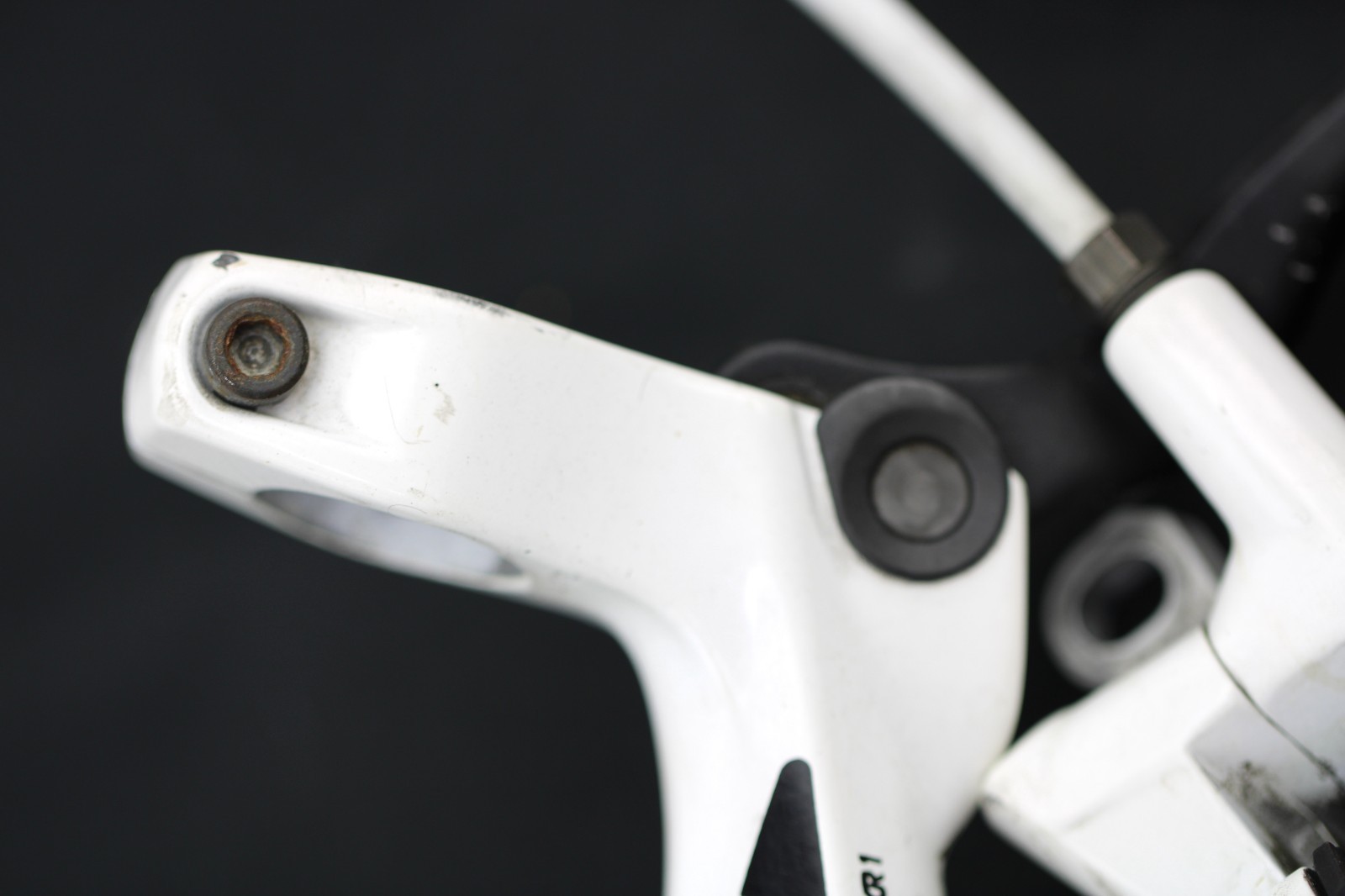 AVID ELIXIR 1 BRAKE Lever w/Hydraulic Caliper White Front/Right 180mm Disc Incl