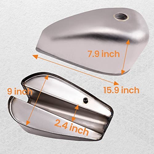 maXpeedingrod 2.4 Gallon Gas Tank for Harley Sportster Ironhead 2.4 Gallon (9L)