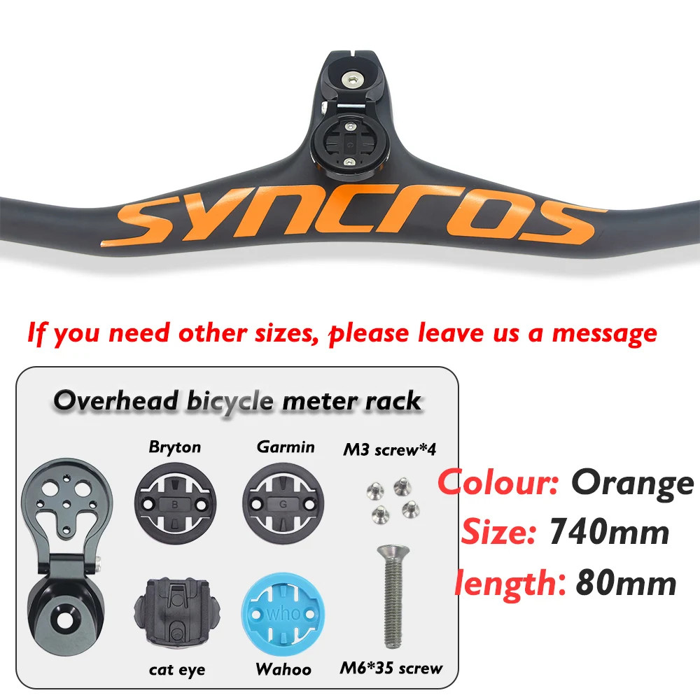 SYNCROS FRASER IC SL -17° MTB Carbon Bike Integrated Handlebar With Mount Holder