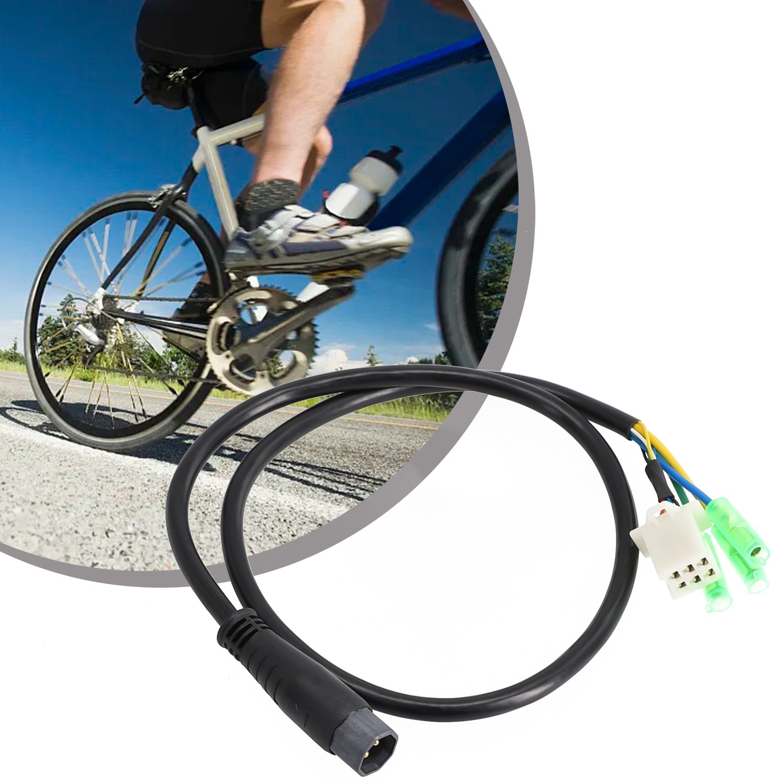 9Pin Motor Cable 60CM Adapter Cable/Male EBike Electric Bicycle Large Waterproof