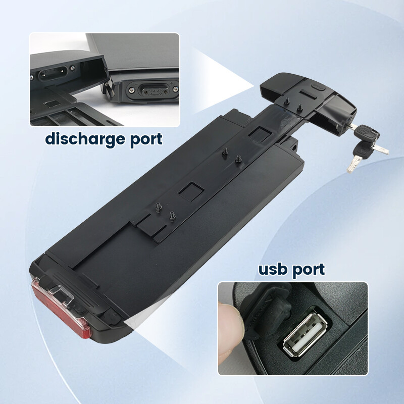 36V Rear Rack Battery pack 7.8ah 10.5Ah for Swagtron EB-12 Electric BicycleBiike