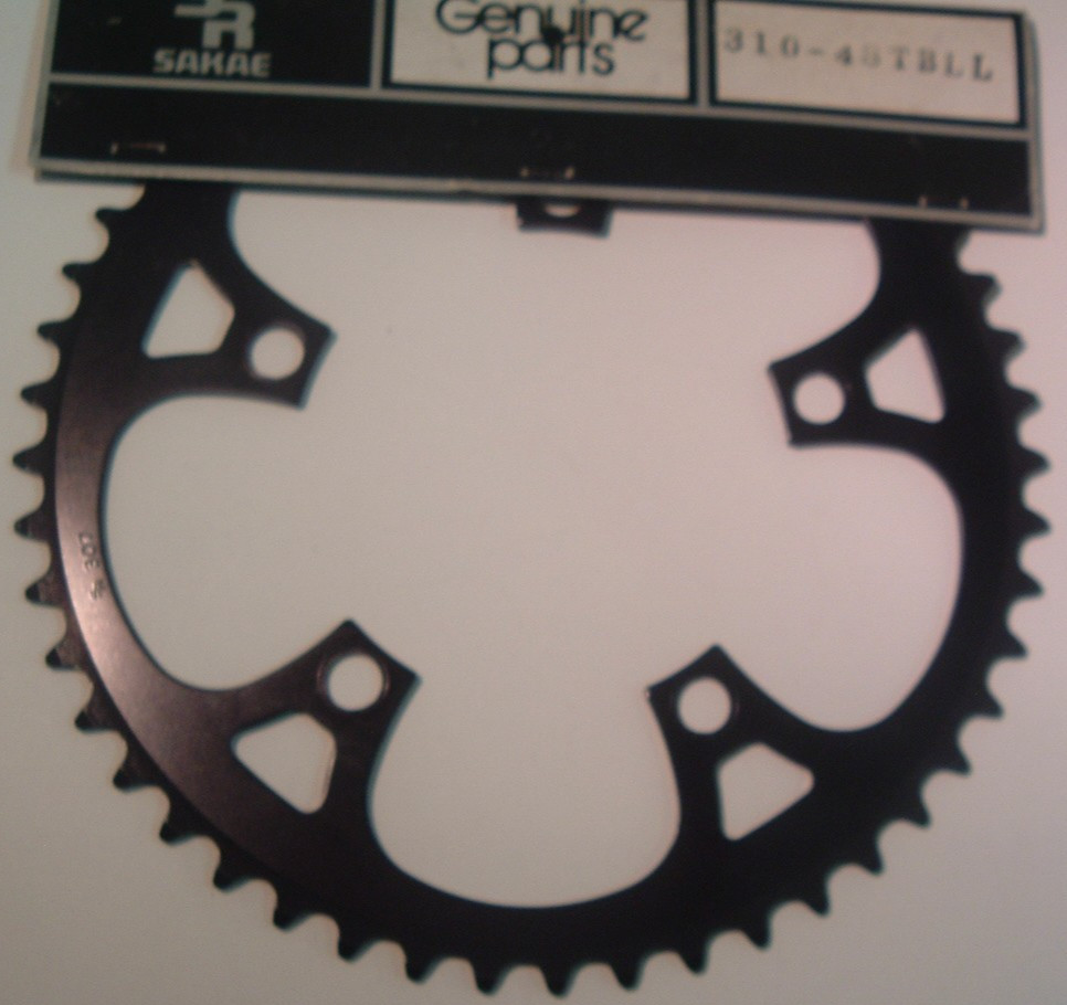 SR Japan 307 48T x110BCD Road/MTB Black Chainring- NEW/NOS- 5/6/7/8/9-Spd-NIB