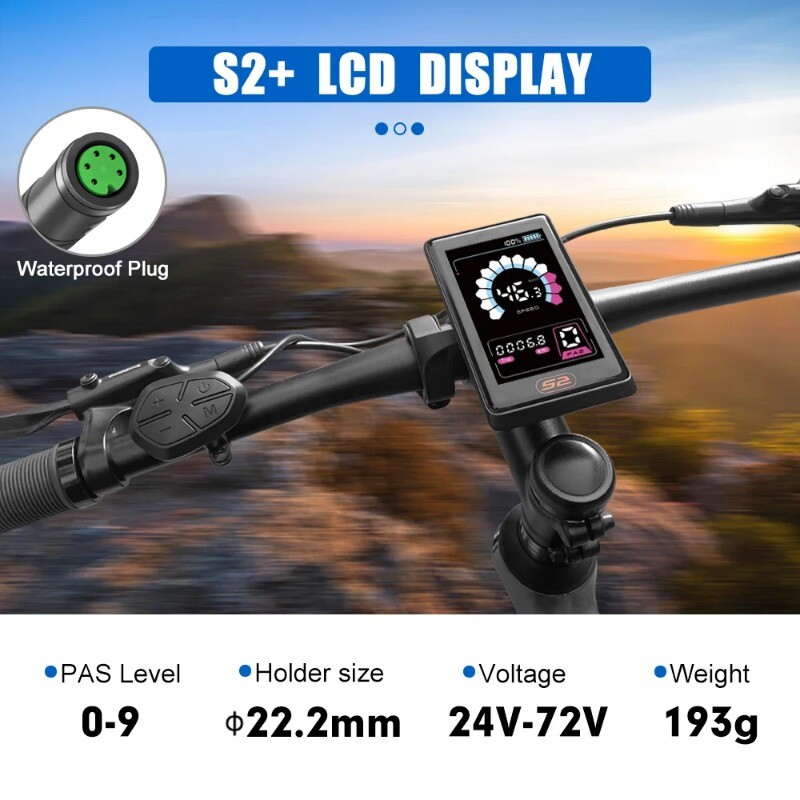 E-bike Intelligent LCD Screen Waterproof 5 Pin LED Display for Mid Drive Motor