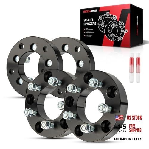 5×5.5 to 5×4.5 Wheel Adapters 5×5.5″ to 5×4.5″/88mm/M12x1.5/31.8mm/4pcs Black