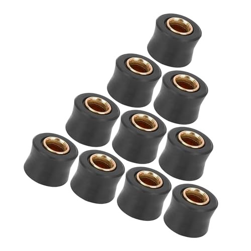 Universal Motorcycle Rear Shock Bush, Plastic,Metal, Black, 10 Pc