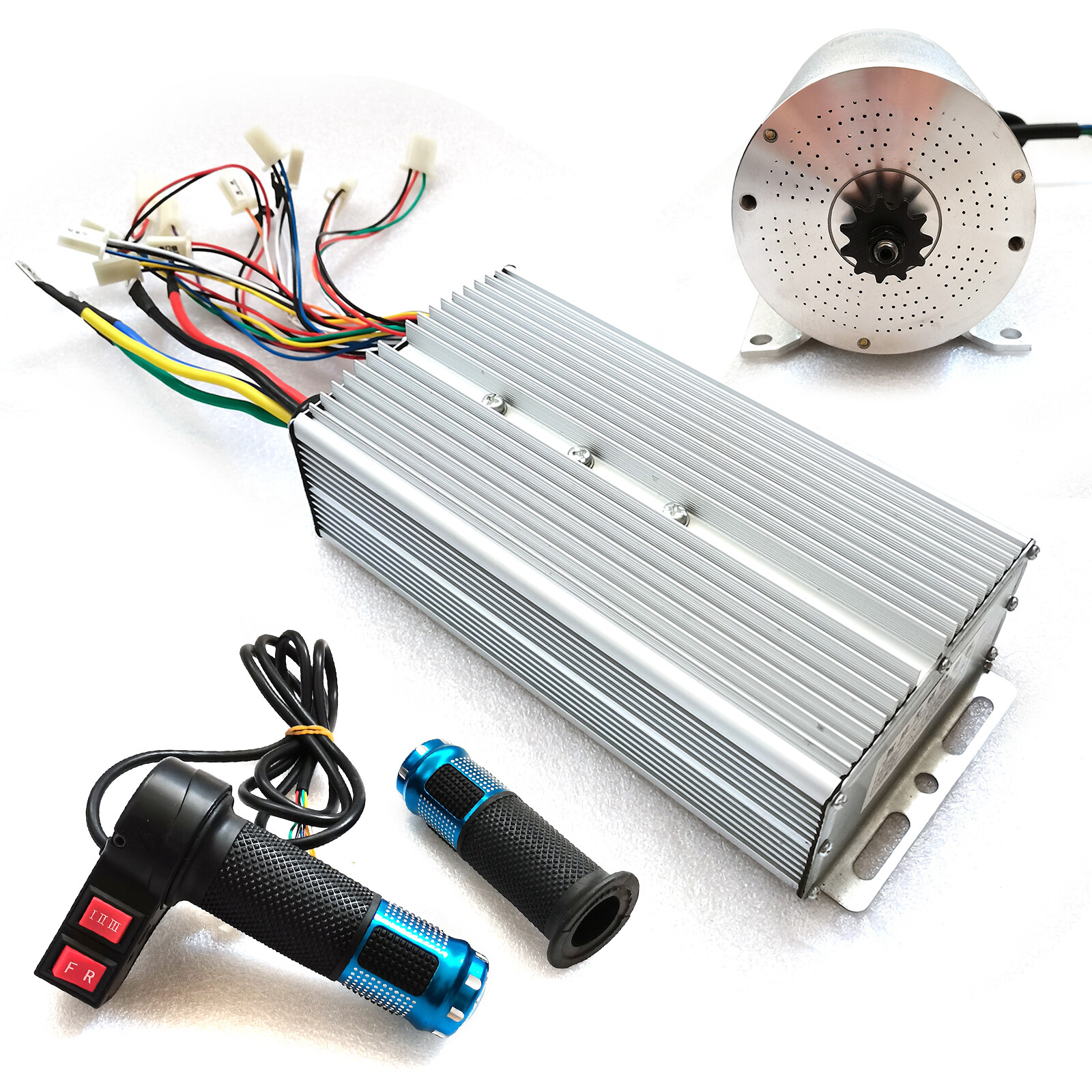 BLDC Motor Kit And Brushless Controller 72V 3000W For Electric Scooter Go Kart