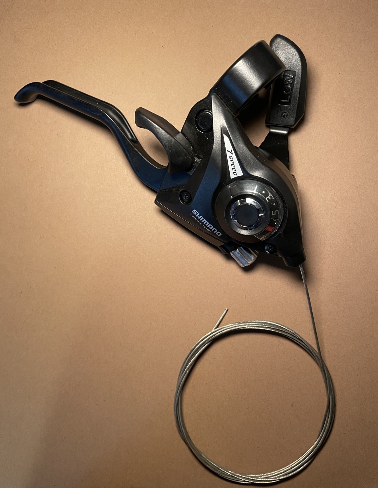 Shimano ST-EF51 7R 7 Speed Right Shifter 22.2 Diameter New Old Stock w/Cable