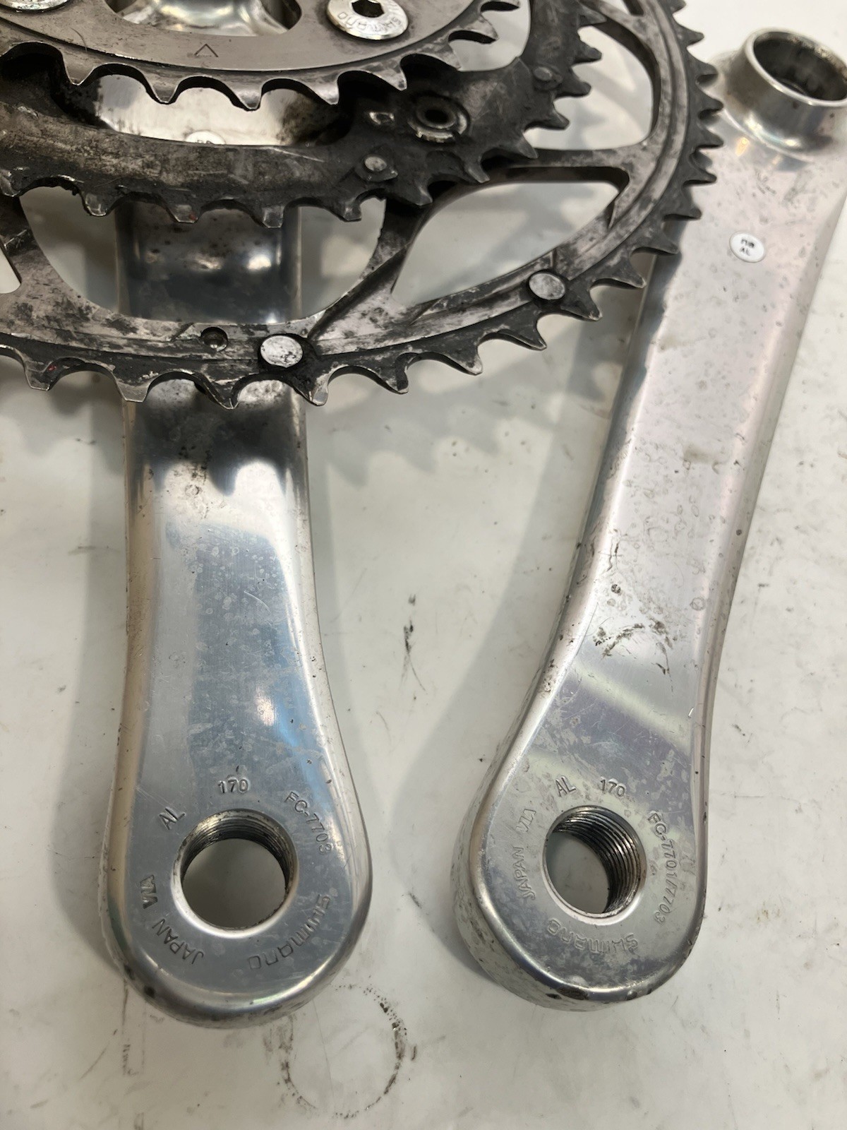 Shimano Dura Ace FC-7701 170mm 53/39/30 Crankset With Dura-Ace BB 7700