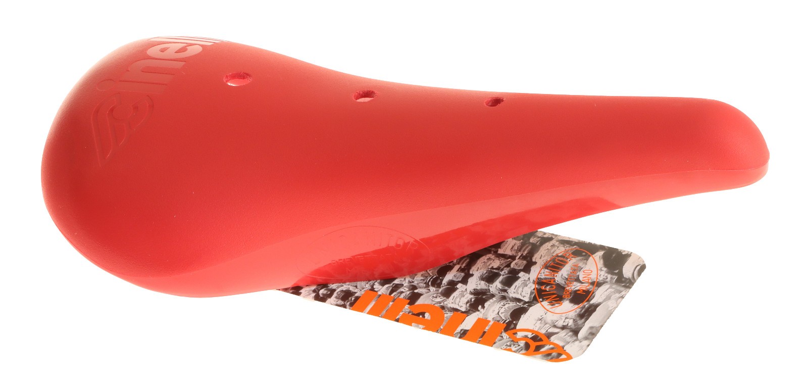 Cinelli Unicanitor Saddle Steel Rails Hard Plastic Shell Red 2012 NEW NOS