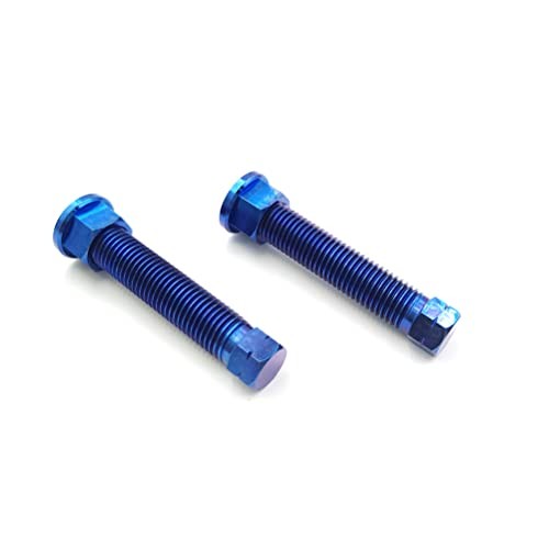 Blue Titanium Alloy Chain Adjuster Bolt – 1 Pair M8*1.25 – M8*1.25 Motorcycle