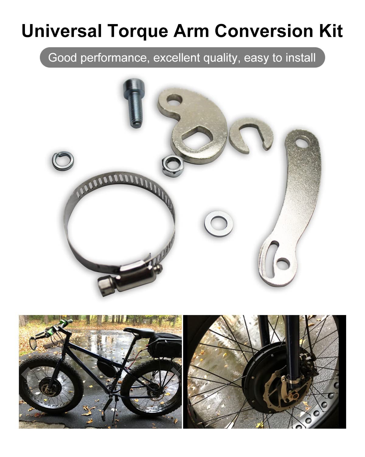 Universal Torque Arm (M14) Conversion Kit, Fit for Electric Bicycle E-Bike Front