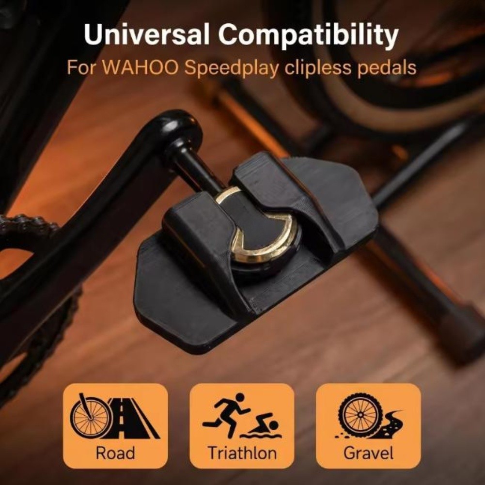 Flat Pedal Adapter for Wahoo For Speedplay Clipless 65g 4.33×1.89in Black