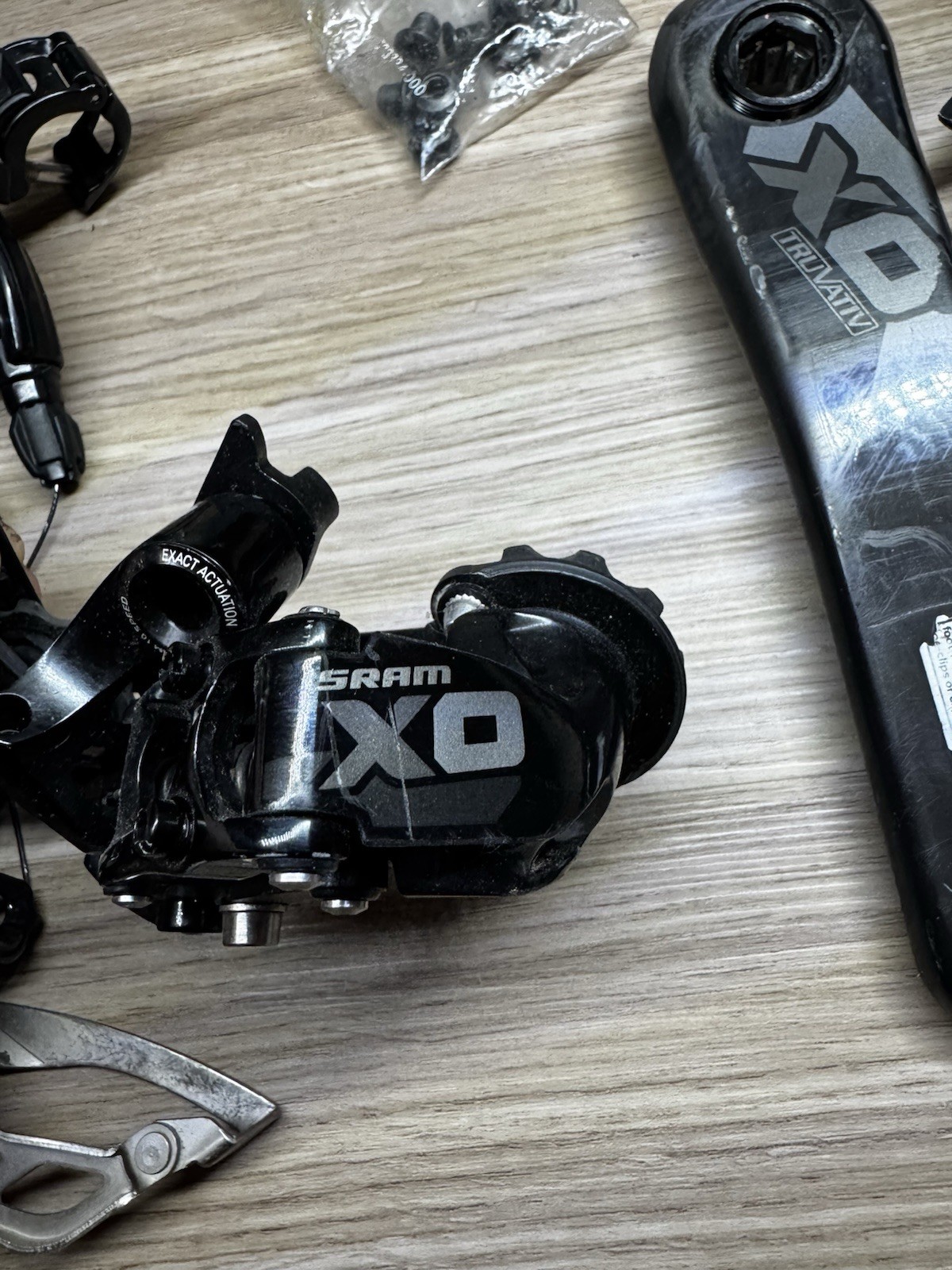 SRAM X0 2×10 Drivetrain Set – Shifters, FD, RD, Crankset (No Chainrings)