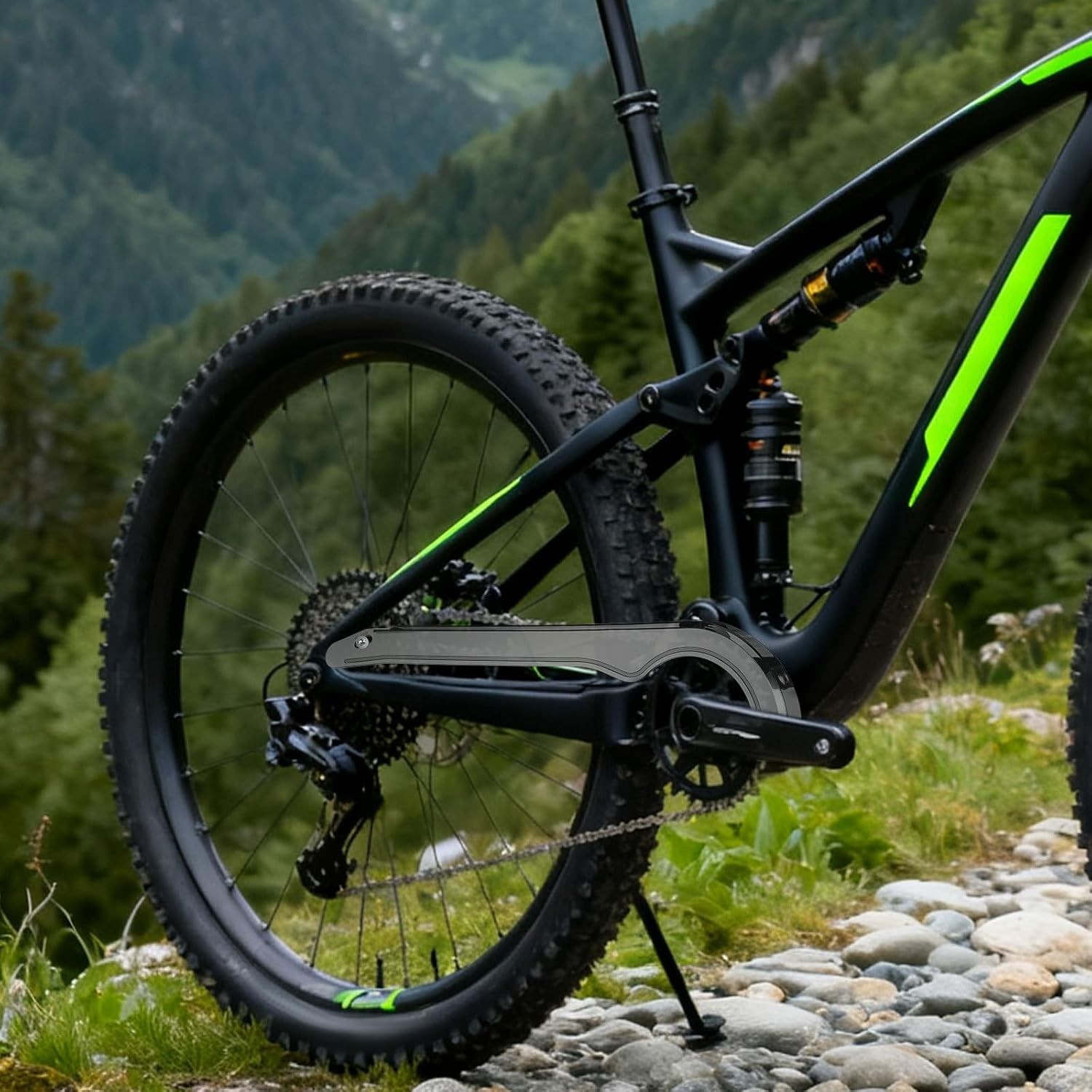 Universal Oil-Proof Bike Chain Cover for Mountain & Road Bicycles – Easy Install