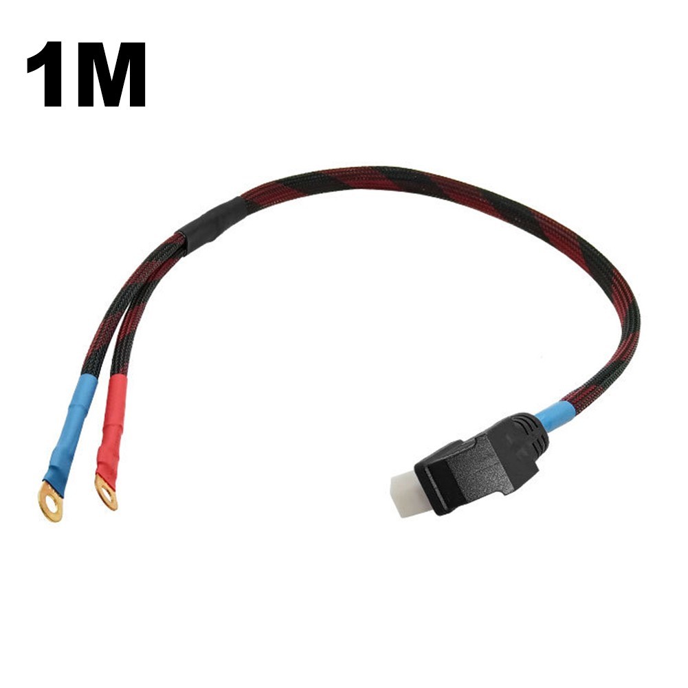 Electric Bike Charging Cord T shaped 1 Meter Length Black PVC Insulation