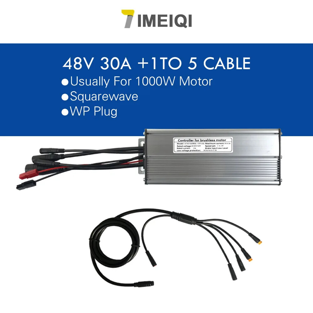 Electric Bike Controller 36V 48V 250W-1000W Waterproof Brushless Controller