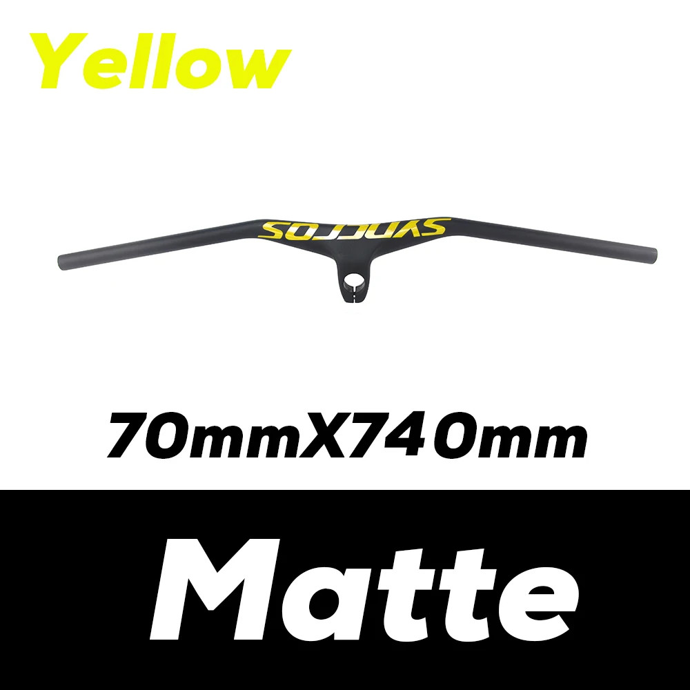 -17° Mountain Bike Handlebar Integrated Carbon Handlebar Width 800mm Stem 28.6mm