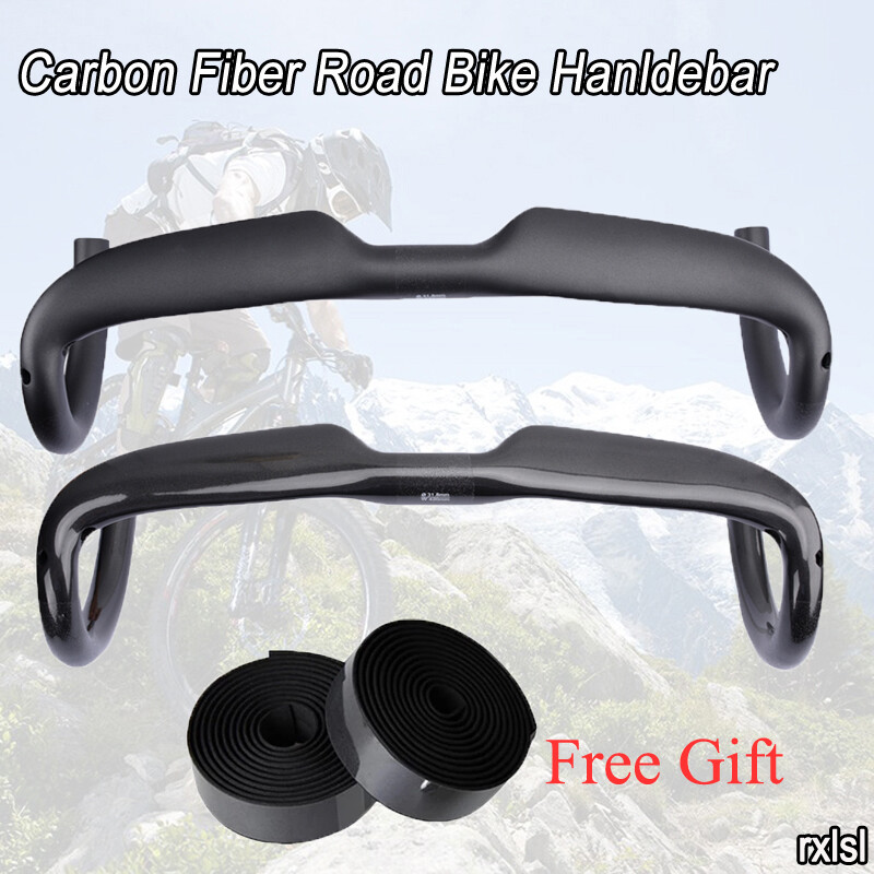 31.8 Carbon Fiber Road Bike Handlebar Racing Bent Bars Internal Routing Cycling