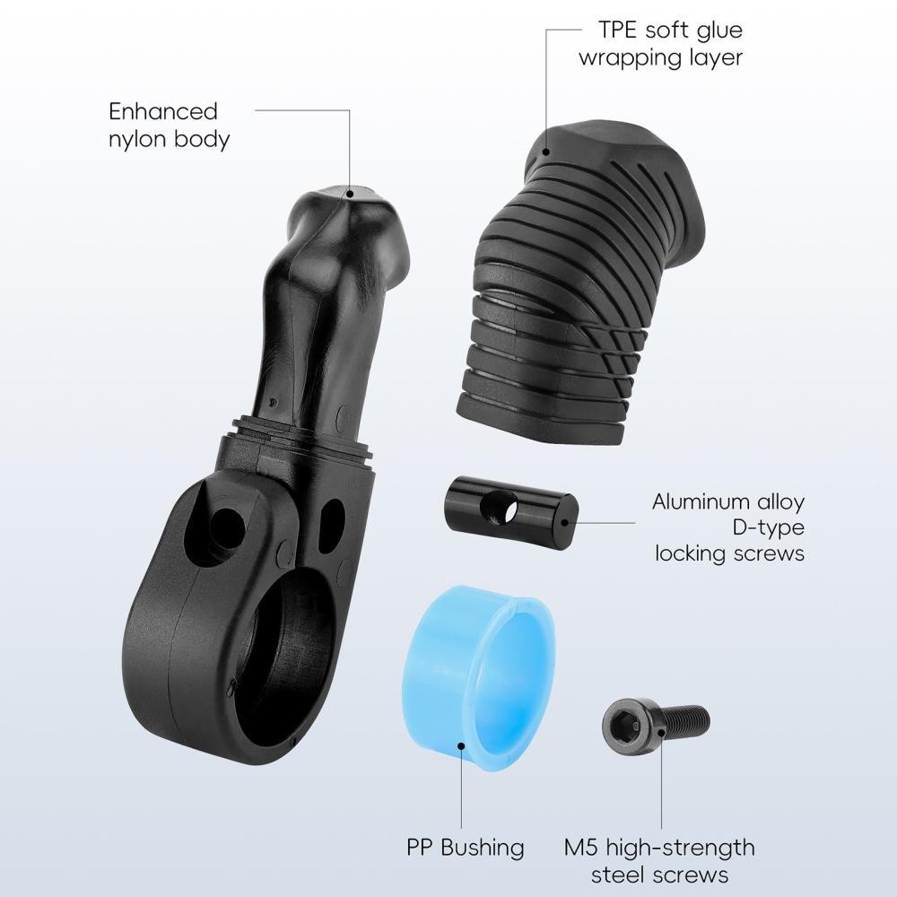 Bike Handlebar Bicycle MTB Bar Pair Rest a Handle Ergonomic Ends U [
