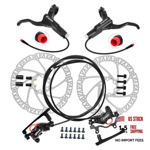 Z00M HB876E 2-PIN 4-Pistons E-Bike Electric Power-Off Zoom 180mm-Black
