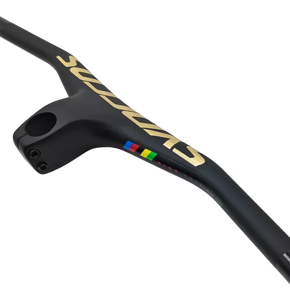 28.6mm Clamp 70/80/90mm -17°Degree Carbon Fiber MTB Bicycle Integrated Handlebar