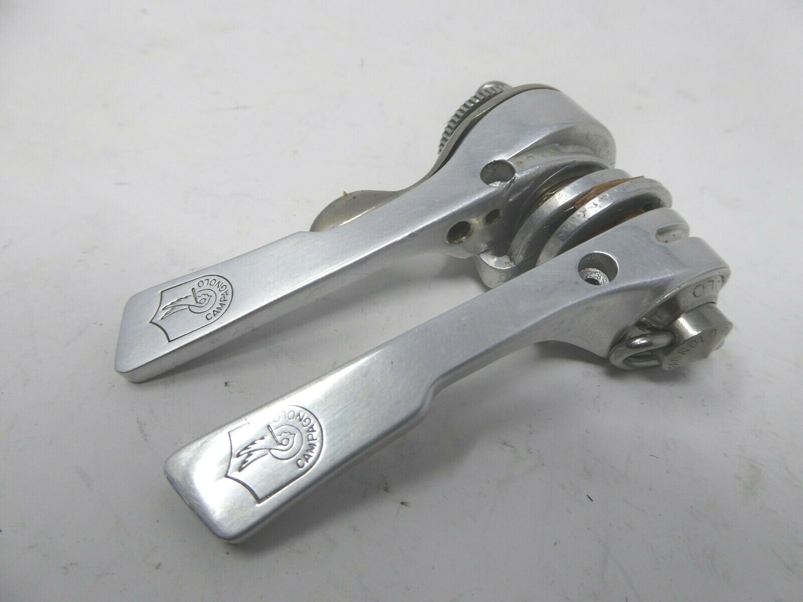 Vintage NOS Campagnolo C Record Syncro Silver Downtube Friction Shifters B RARE