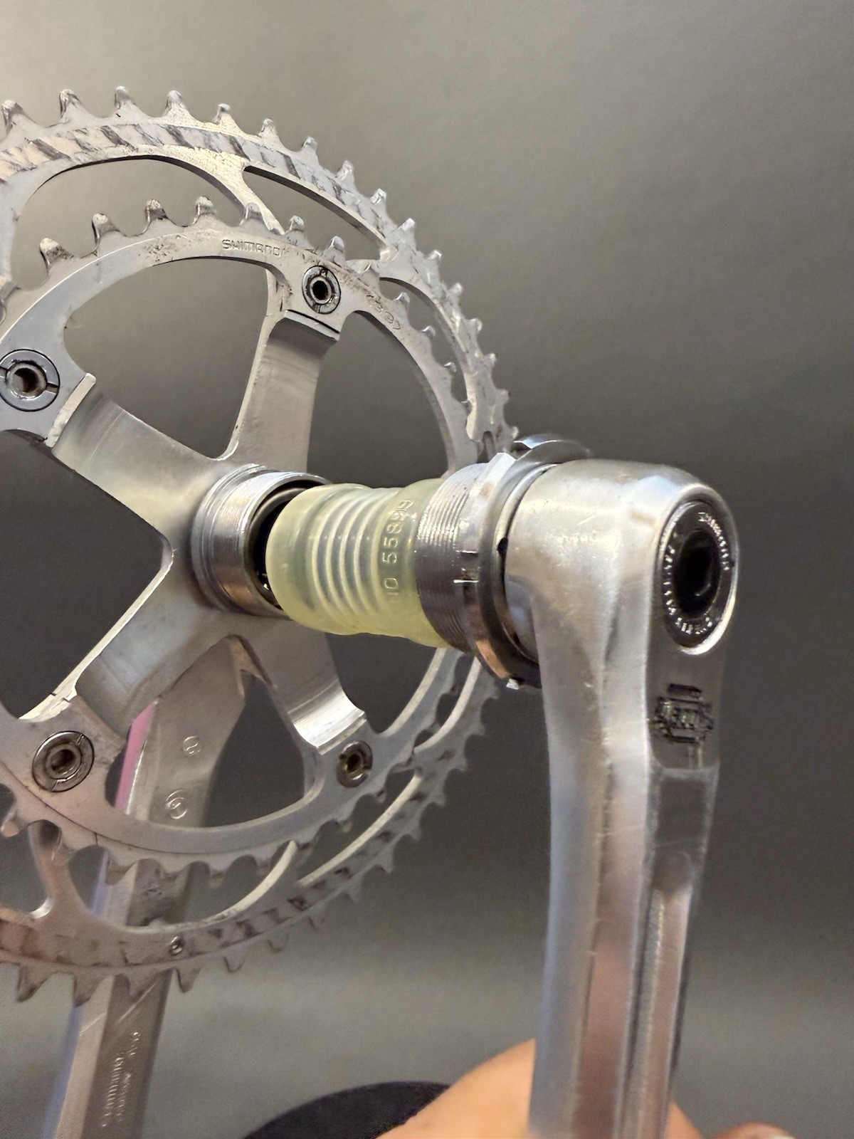 Shimano 600 Arabesque Crankset 170 Vintage Old School Square Taper Cranks 39/52
