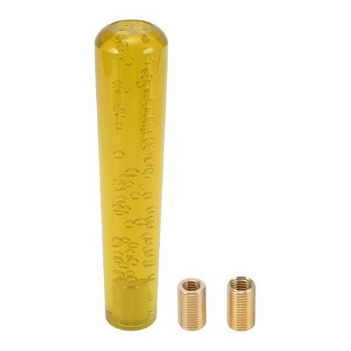 Cylindrical Crystal Shift Knob—Universal Gear Shifter—20cm Yellow—Aluminum