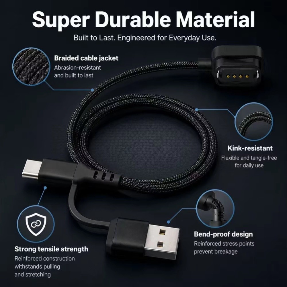 For Di2 EW EC300 12-Speed Charging Adapter with 2m Length and Dual USB