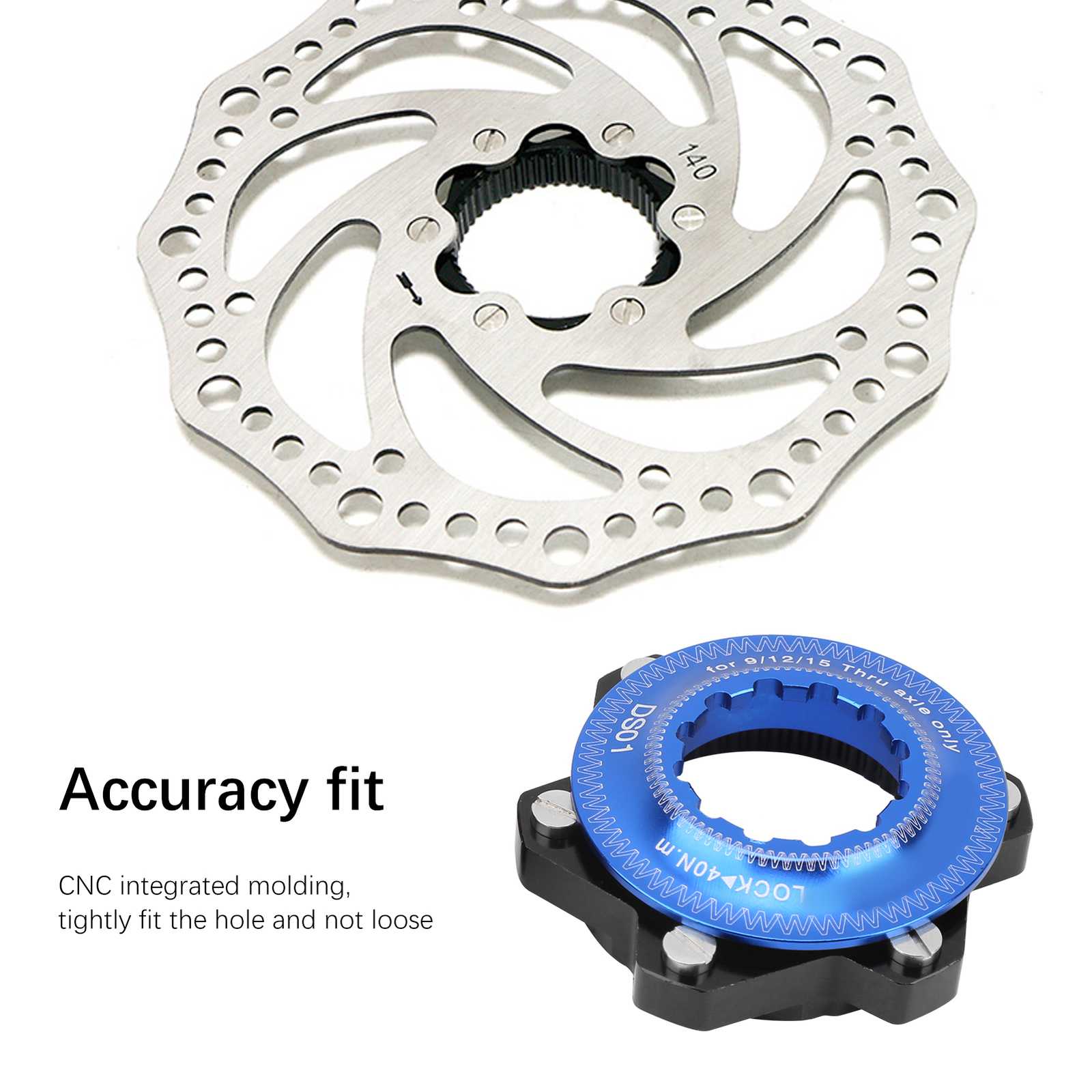 6Bolt Center Lock Adapter Disc Brake Rotor Conversion for Bike