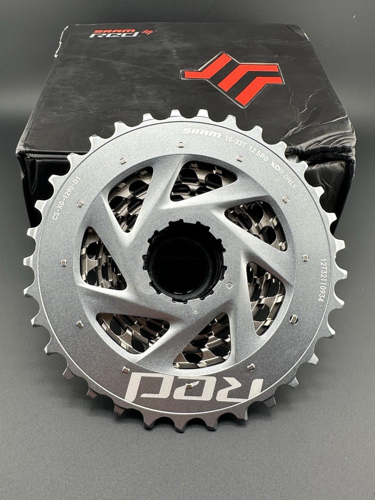 New – SRAM Red AXS, CS-XG-1290 -D1, 12-Speed XDR Cassette 10-33