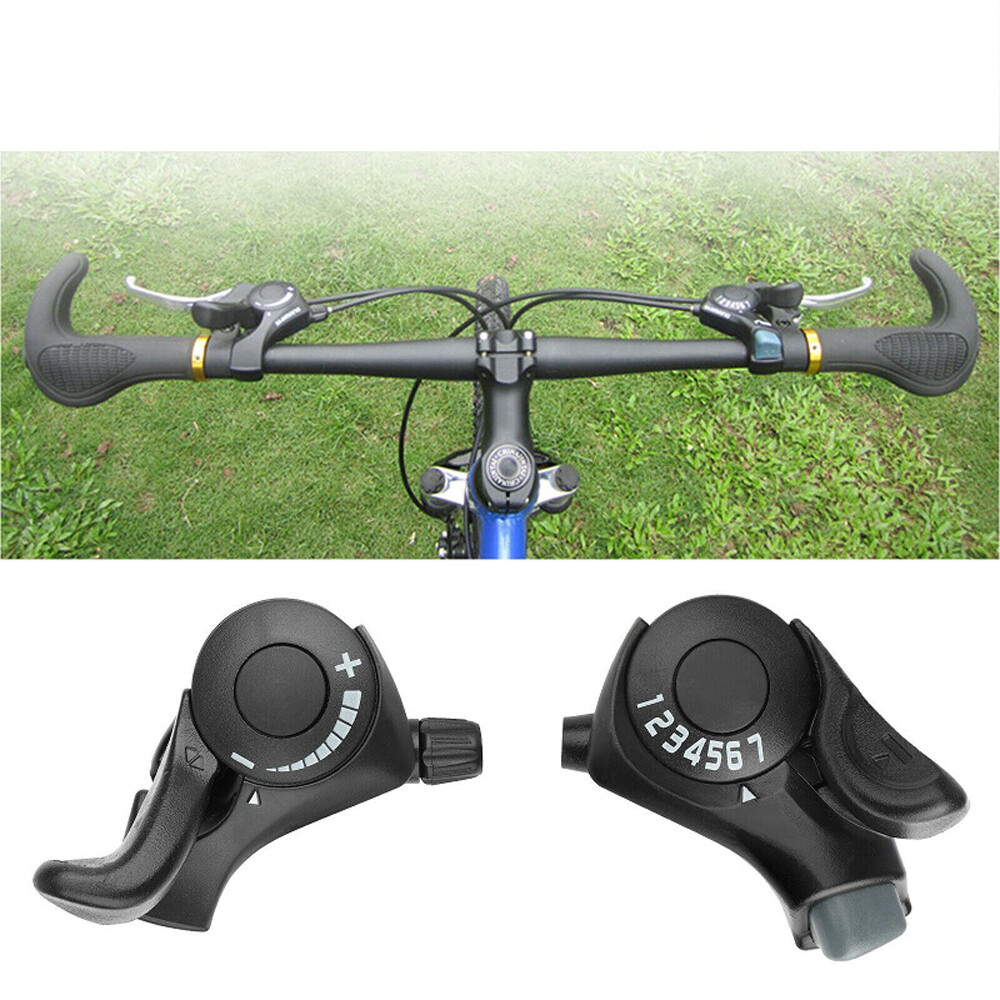 1Pair 3×7 21 Speed MTB Mountain Road Bicycle Shifter Bike Thumb Gear Shift Set