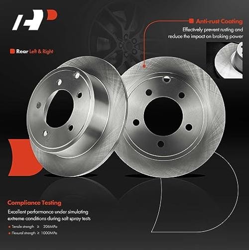 10.31 inch (262mm) Disc Brake Rotors Compatible with Select Rear Solid