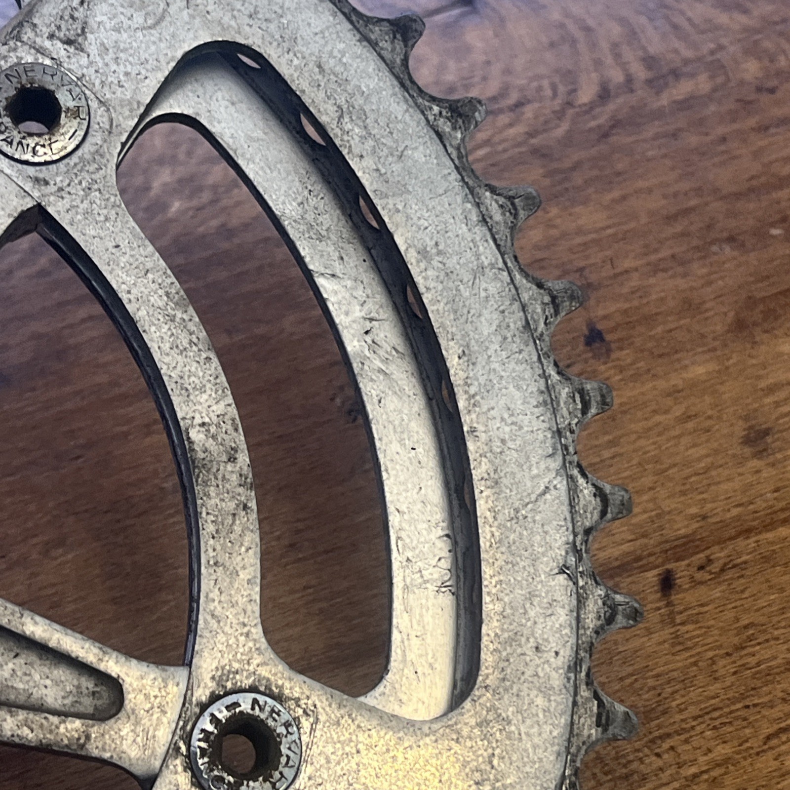 Vintage Nervar Star Drive Side Crank 52/46 T 128 BCD ~see Pics/condition~ France