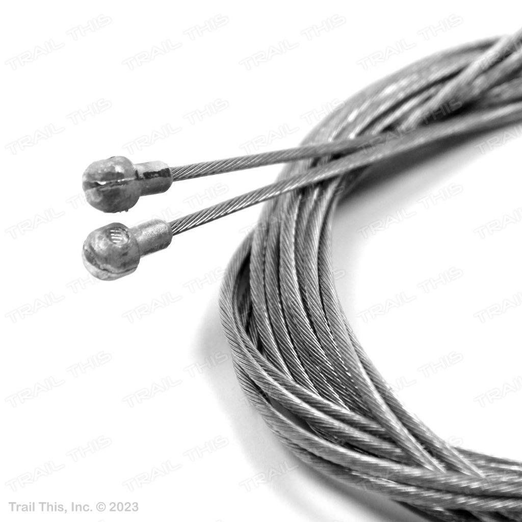 2 x Shimano Road Bicycle Brake & Shift Stainless Steel Cables + Tips Set Bundle