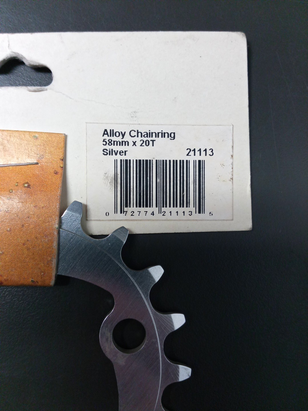 Rockwerks Mountain Bike Components Alloy Chainring 58mm 20T Silver – NOS