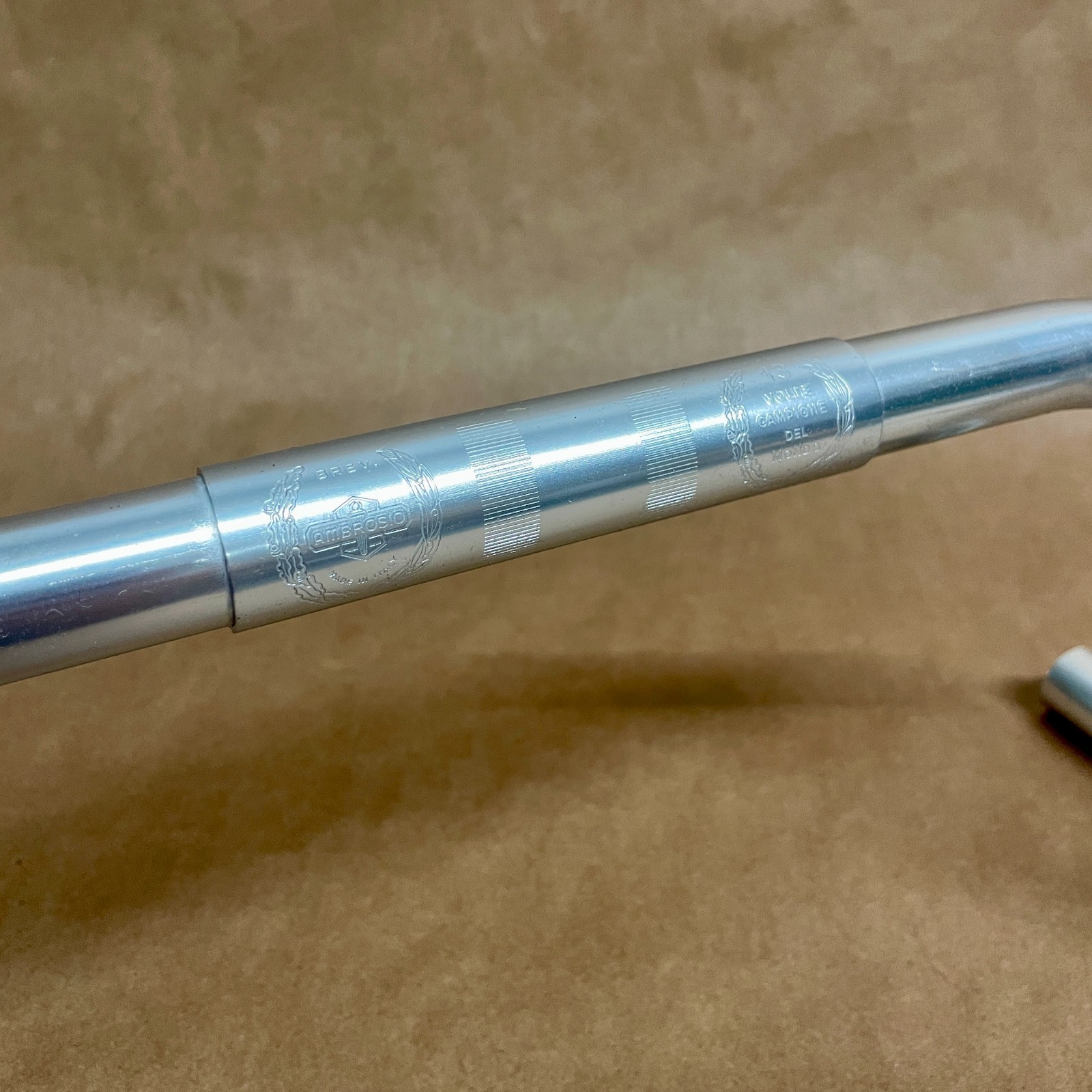 NOS 41cm Ambrosio 13 Volte Campione del Mondo Aluminum Handlebars 26.4mm Clamp