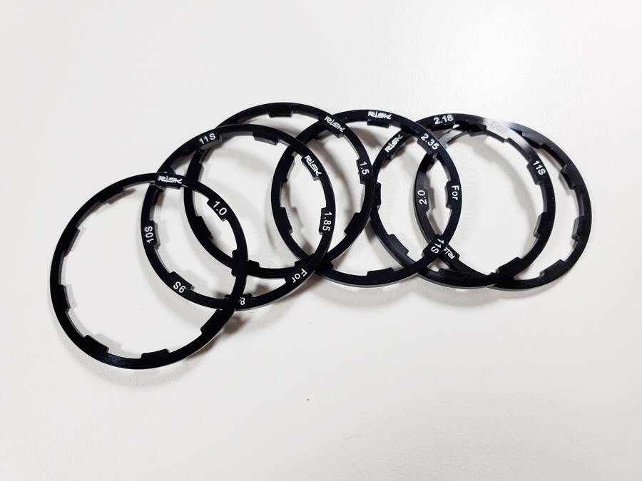 FREEWHEEL FREEHUB CASSETTE SPACER SET – 6pcs 8, 9, 10, & 11sp Compatible