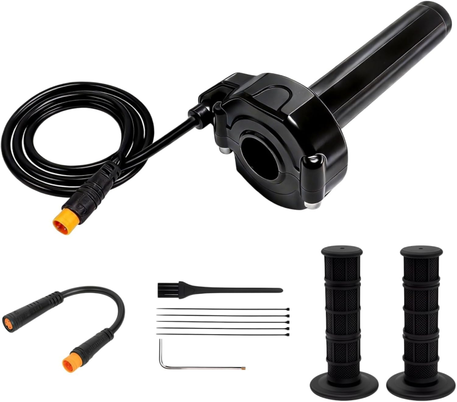 Ebike Full Twist Throttle, 3 Pin Surron Style Ebike Throttle Kit 12V-72V | 22Mm