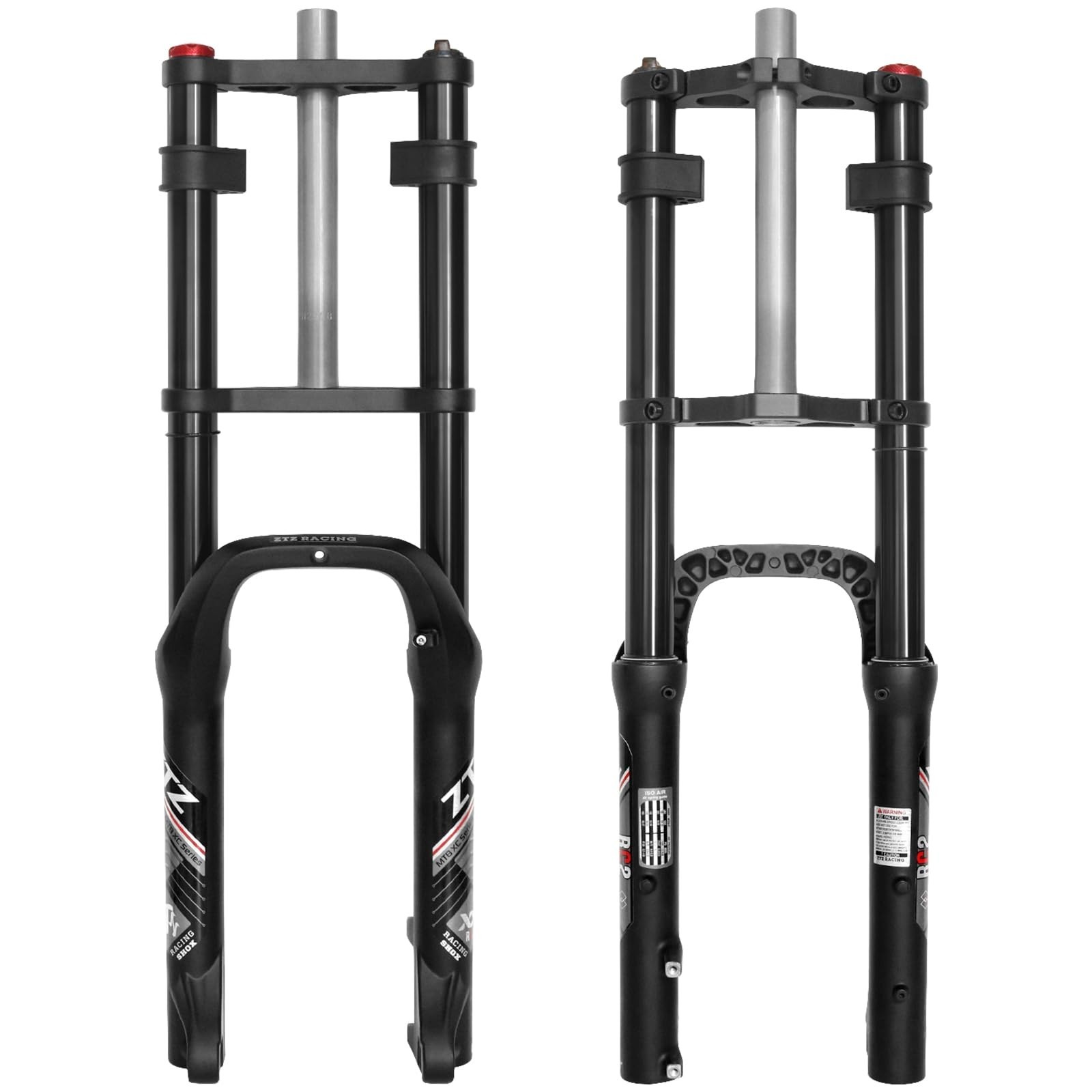 ZTZ 26 x 4.0 inch Fat Tire Oil Spring Suspension Fork – 180mm Travel, 135mm S…