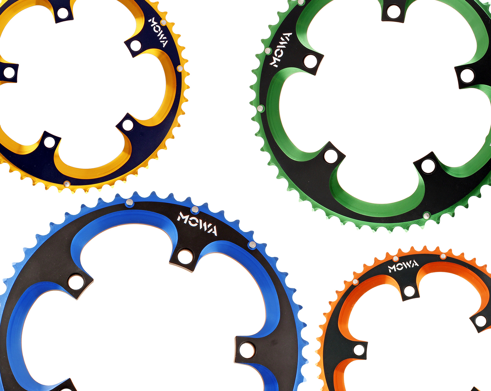 Mowa Road eBike Single Biking Chainring 56T For Shimano SRAM Campy Use Blue