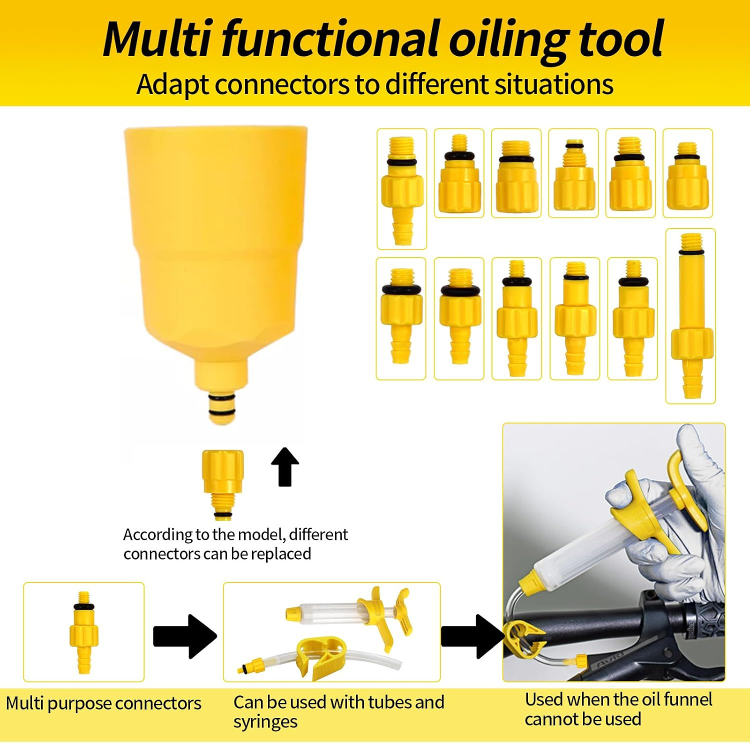 Brake Bleed Kit for Shimano,Tektro, TRP Hydraulic Disc Brakes, with 180 Ml Miner