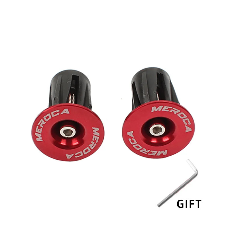 1 Pair Bike Handlebar End Plugs Aluminum Alloy MTB Road BMX Grip Caps
