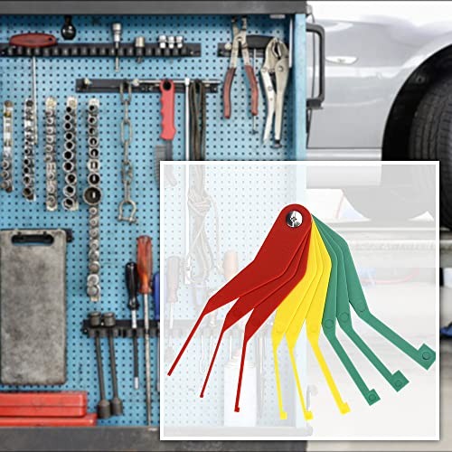 3 Pack 9-Piece Brake Pad Thickness Gauge Set, Measure Tool for Plastic 3PCS