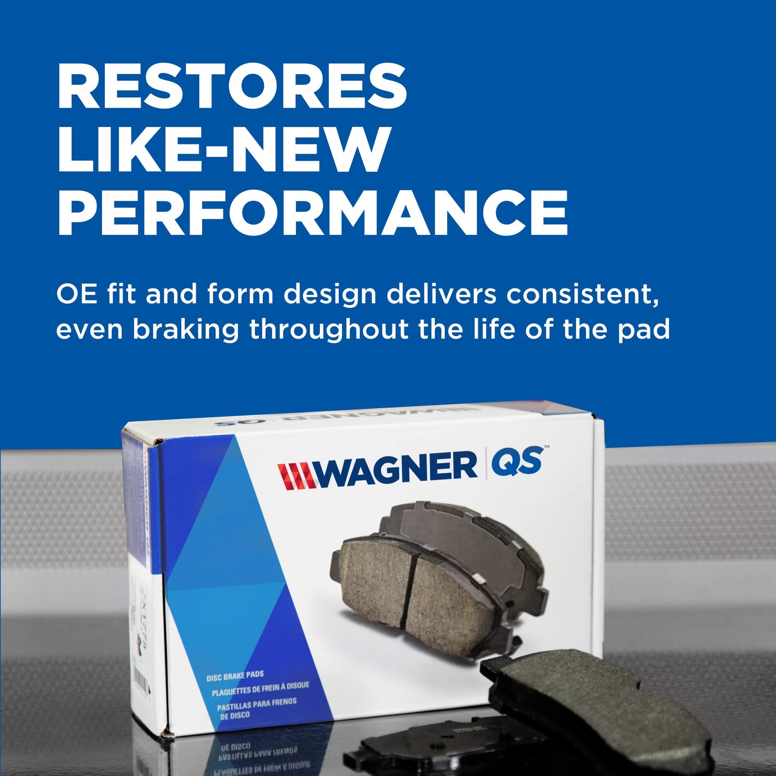 Wagner Quickstop Zx8 Disc Brake Pad Set Reduced Vibration Fits 19671968