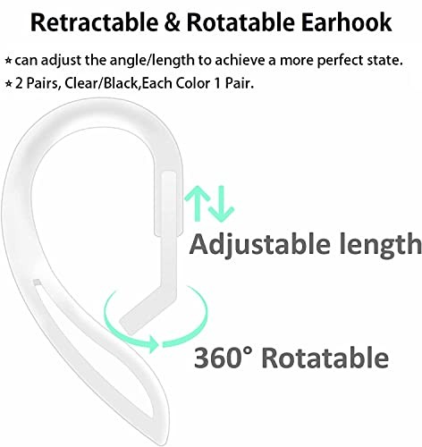Ear Hooks for AirPods Pro 1 2 3 Anti Slip Sports Fit 4 Pairs