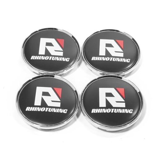 RT 4PCS 63 mm / 57.3 mm Wheel Center Caps for RAM 1500 Durango Dakota Chrome