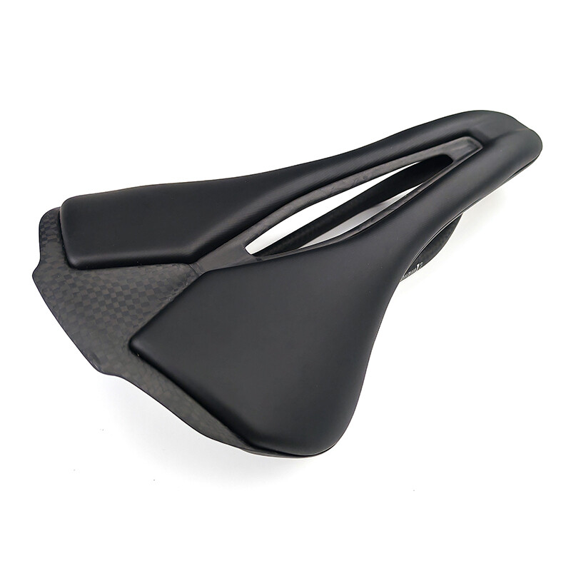 Carbon Fiber Saddle Leather Mountian Road Bike Seat 7×9 Oval Rail 250*140mm 115g