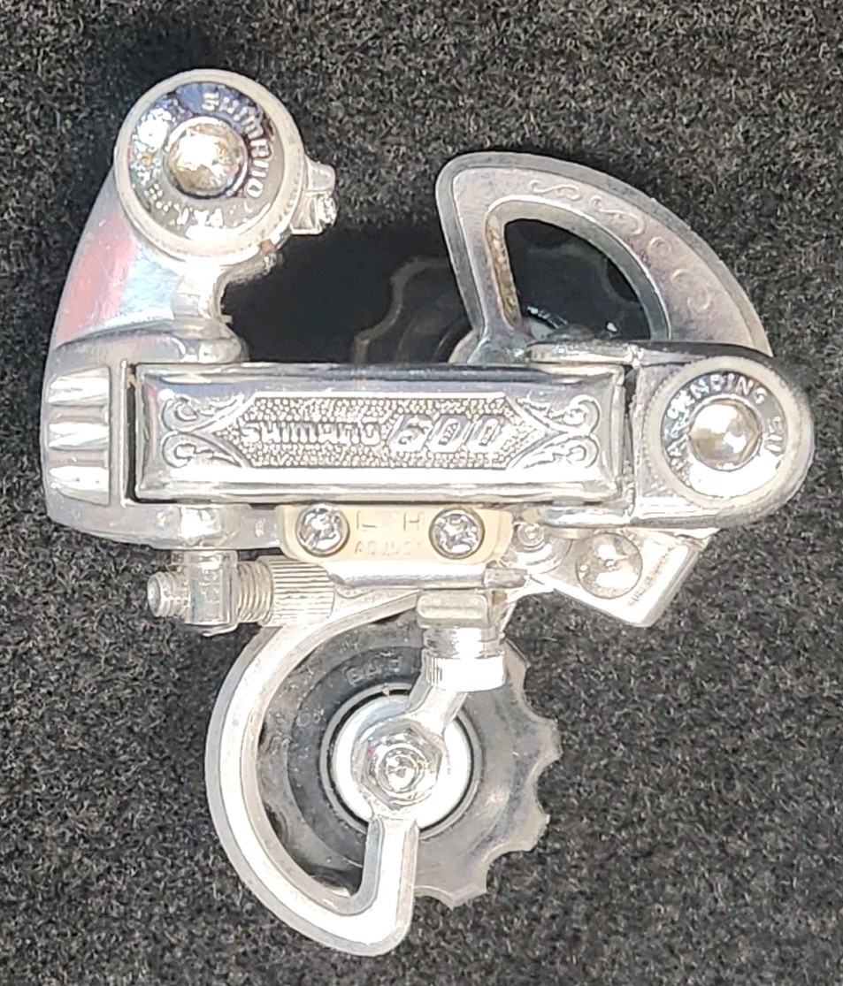 Vintage Shimano 600 Rear Derailleur Arabesque Short Cage Bolt-On Road Bike
